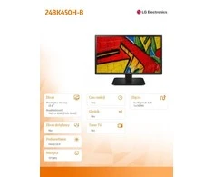 Monitorius LG 24BK450H-B 23.8 ", IPS, 1920 x 1080 pikselių, 16:9, 5 ms, 250 cd/m², Juodas