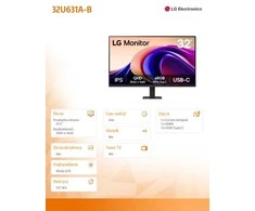 Monitorius LG 32U631A-B - 100Hz | QHD | 32'' | IPS | 5ms