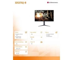 Monitorius LG UltraGear 32GS75Q-B, 32", 2560 x 1440, IPS, 180 Hz, 1 ms