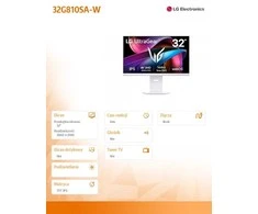 Monitorius LG UltraGear 32G810SA-W - 144Hz | 4K | 31,5'' | IPS | 1ms