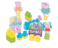 Lisciani Statybiniai blokeliai Peppa Pig kuprinėje