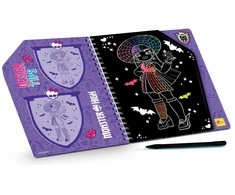 Lisciani Zdrapywanka eskizų knygelės nulio atskleidimas Monster High