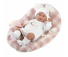 Llorens lėlė su rožine antklode, 40 cm (GXP-605841)