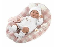 Llorens lėlė su rožine antklode, 40 cm (GXP-605841)