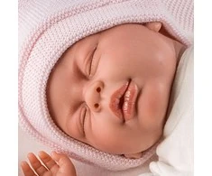 Llorens Lėlė crying Mimi rožiniame miegmaišyje, 40 cm (GXP-607874)
