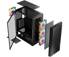 Logic ARAMIS ARGB MINIDI USB 3.0 dėklas, juodas