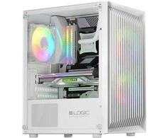 LOGIC ATOS ARGB Mini USB 3.0 Enclosure Baltas
