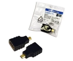 LOGILINK AH0010 LOGILINK - HDMI A tipo adapteris, lizdas - Mikro HDMI D tipo vyris