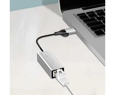 „LogiLink“ adapteris USB-A/-C į 2,5 g Ethernet, pilkas