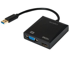 LOGILINK UA0234 LOGILINK – USB 3.0 adapteris VGA / HDMI