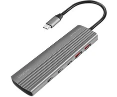 LogiLink Hub USB3.2 Gen2, 2xUSB A, 2x USB-C, PD, 100W