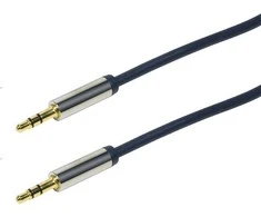LOGILINK CA10050 LOGILINK - Garso kabelis 3.5 Stereo M/M, tiesus, 0.50 m, mėlynas