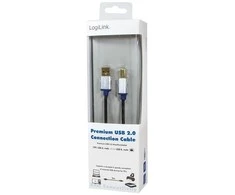 LOGILINK BUAB220 LOGILINK - Premium USB 2.0 jungties kabelis, USB-A kištukas iki USB-B kištukas, 2m