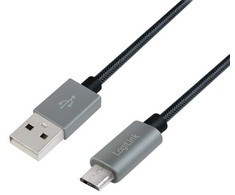 Kabelis USB LogiLink USB-A - 2 m Juodas (CU0134)