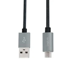 Kabelis USB LogiLink USB-A - 2 m Juodas (CU0134)