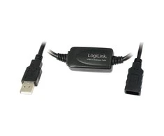 LOGILINK UA0143 LOGILINK - USB 2.0 aktyvaus kartotuvo laidas, 10m