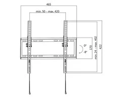 LOGILINK BP0010 LOGILINK - televizoriaus sieninis laikiklis, 32-55, maks. 35 kg