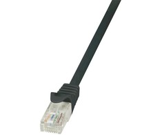 LOGILINK CP2033U LOGILINK - Patchcord Cat.6 U/UTP EconLine 1,00 m juoda