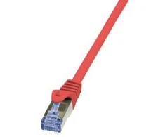 LOGILINK CQ3034S - Komutacinis kabelis Cat.6A 10G S/FTP PIMF PrimeLine raudonas 1m