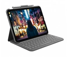 Logitech Slim Folio klaviatūros dėklas iPad, Pilkos spalvos