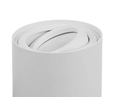 Lubinis šviestuvas Tuba „Maclean“ vamzdinis/virštvirtinis šviestuvas, taškinis, halogeninis, apvalus, aliuminis, GU10, 80x115 mm, baltas, MCE422 W