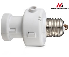MACLEAN MCE21W Maclean MCE21 W lemputės tvirtinimas su šviesos jutikliu E27 100W baltas