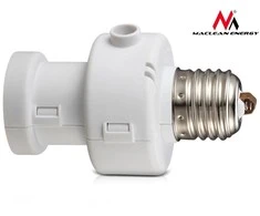 MACLEAN MCE21W Maclean MCE21 W lemputės tvirtinimas su šviesos jutikliu E27 100W baltas