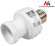 MACLEAN MCE21W Maclean MCE21 W lemputės tvirtinimas su šviesos jutikliu E27 100W baltas