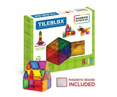 Magformers Tileblox - Rainbow - 30 vnt su magnetine lenta (3202)