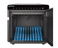 Intracom MANHATTAN 10 USB-C PD prievadų stalinio kompiuterio įkrovimo spinta – 180 W