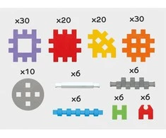 Marioinex Mini vaflinės statybinės plytos 140 vnt.