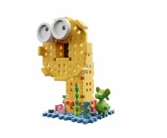 Marioinex Diplodocus ir Sea Mermaid kaladėlės 60 vnt Mini vaflių figūrėlė ZA5500