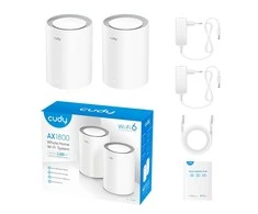 Maršrutizatorius NAMŲ SISTEMA WI-FI CUDY-M1800/2 Wi-Fi 6, 2.4 GHz, 5 GHz, 574 Mbps + 1201 Mbps