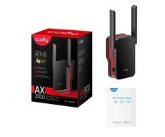 Maršrutizatorius Wi-Fi Stiprintuvas - Cudy RE3000 2400-5000 MHz 574/2402 Mbit/s Raudonas/Juodas