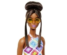 Mattel Barbie - Fashionista Doll - With Bun And Crochet Halter Dress (HJT07)