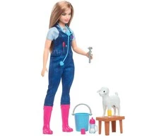 Mattel Barbie 65 metų jubiliejaus kolekcijos veterinarės lėlė HRG42