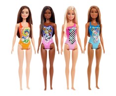 Mattel Paplūdimio lėlė Barbė mėlynu kostiumu
