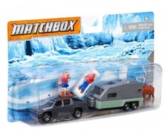 Mattel Matchbox automodeliukas su priekaba