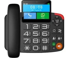 MAXCOM stalinis telefonas SIM kortelei MM42D juodas