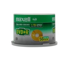 Maxell DVD + R 4,7 GB 16x50 vnt (275640.30.TW)