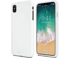 Dėklas Mercury Soft Apple iPhone Xs Max baltos spalvos