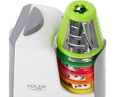 Adler AD 4815 Daržovių smulkintuvas, Baltas/Pilkas