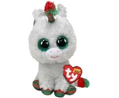 TY Pliušinis žaislas SNOWFALL - unicorn Christmas reg