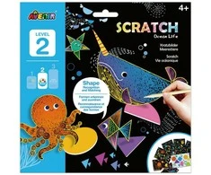 Teka Portfolio Scratch žaidimas – vandenyno gyvenimas