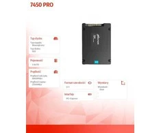 Micron 7450 PRO 3840GB NVMe U.3 (7mm) Non-SED Enterprise SSD [vienas paketas]