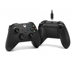 Microsoft Xbox Series belaidis valdiklis su USB-C kabeliu (Carbon Juodas)