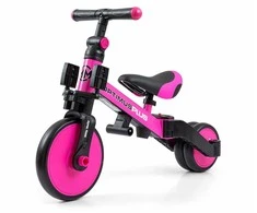 Milly Mally Optimus Plus 4in1 triratis su rožine kreipiančia juosta