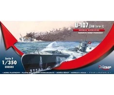 Mirage Plastikinis U-Boot U-107 IXB modelis