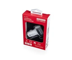 MODECOM automobilinis įkroviklis MC-CU3 (Quick Charge 3.0 + 2x USB)
