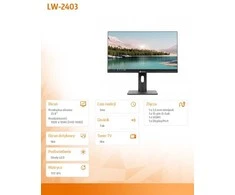AG Neovo LH-2403 - LED monitorius be mirgėjimo, HDMI, DP, VGA